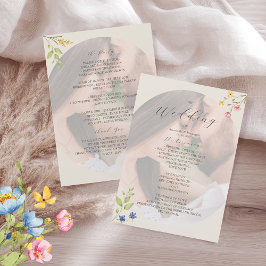 Wildflower Photo Wedding Program プログラム