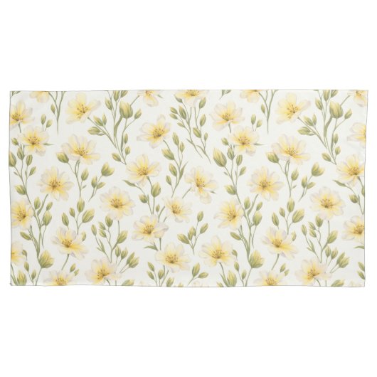 Wildflower Pillowcases – King (Set of 2) 枕カバー (正面左)