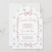 Wildflower Pink Bow Graduation 招待状 (裏面)