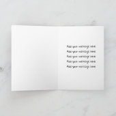 Wildflower Pink Posie | Watercolor Birthday  カード (内部)