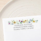 Wildflower Return Address Label ラベル