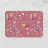 Wildflower Rose Baby Shower Book for Baby Card エンクロージャーカード (裏面)