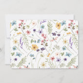 Wildflower & Rose Baby Shower Invitation 招待状 (裏面)