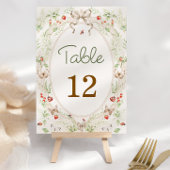 Wildflower Rustic Vintage Table Number