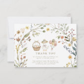 Wildflower Silly Goose 1st Birthday  サンキューカード (正面)