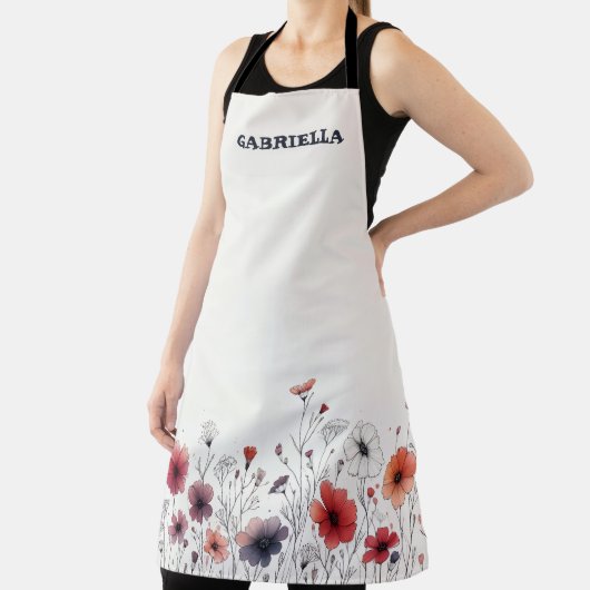 Wildflower Sketch Apron エプロン (インサイチュ)