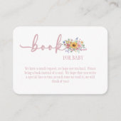 Wildflower Solid Pink Book for Baby Card エンクロージャーカード (正面)