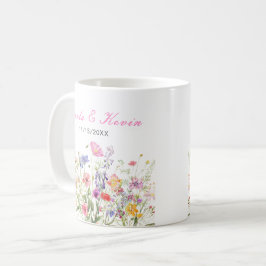 Wildflower Spring Floral コーヒーマグカップ