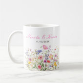 Wildflower Spring Floral コーヒーマグカップ (左)