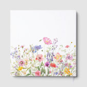 Wildflower Spring Floral Wedding Guest Book ゲストブック (裏面)