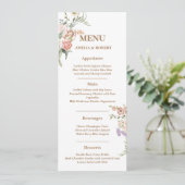 Wildflower spring garden pastel floral Wedding メニュー (スタンド正面)