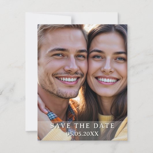 Wildflower Spring Photo Save the Date 案内状 (正面)