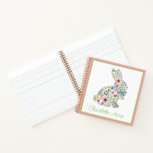 Wildflower Spring Rabbit Personalized ノートブック (内部)