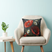 Wildflower Still Life – コテージコアスタイルの写実的な花の静物画 クッション (椅子)