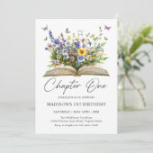 Wildflower Storybook Chapter One First Birthday 招待状 (スタンド正面)