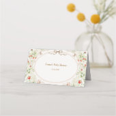 Wildflower Strawberry Place Card プレイスカード (裏面)