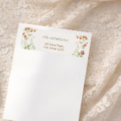 Wildflower Strawberry Return Address Label ラベル