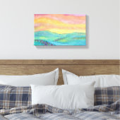 Wildflower Sun キャンバスプリント (インサイチュ (寝室))