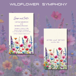Wildflower Symphony ウェディング・セーブ・ザ・デート 名刺