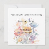 Wildflower Symphony: Colorful Spring Watercolor  (裏面)