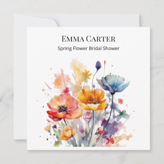 Wildflower Symphony: Colorful Spring Watercolor  (正面)