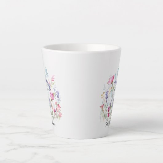 Wildflower Tasse カフェラテマグ (正面)