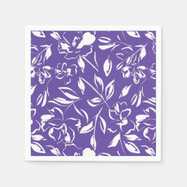 Wildflower Violet Baby Shower スタンダードカクテルナプキン