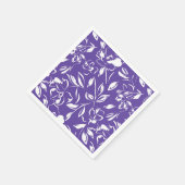 Wildflower Violet Baby Shower スタンダードカクテルナプキン (角)