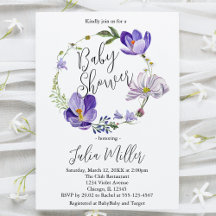 Wildflower Violet Baby Shower