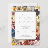  Wildflower Watercolor Wedding Invitation 招待状 (正面)