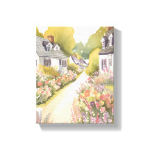 Wildflower Way | 海辺の町 水彩画