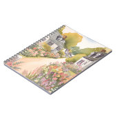 Wildflower Way | Coastal Beach Town Watercolor ノートブック (左側)