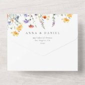 Wildflower Wedding オールインワン招待状 (裏面)