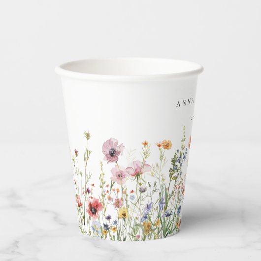 Wildflower Wedding 紙コップ (正面)