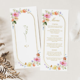 Wildflower Wedding, Colorful Floral Wedding メニュー