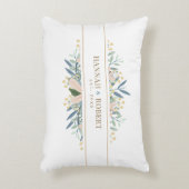 Wildflower+Wedding+Date+Keepsake+Couple+Name アクセントクッション (正面(垂直))