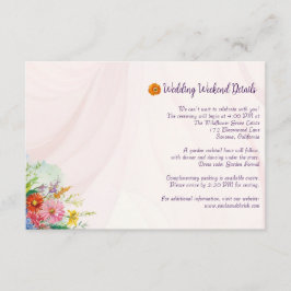 Wildflower Wedding Detail エンクロージャーカード