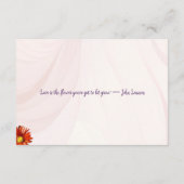 Wildflower Wedding Detail エンクロージャーカード (裏面)