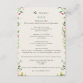 Wildflower+Wedding+Details+&+Attire+Card エンクロージャーカード (正面)