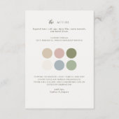 Wildflower+Wedding+Details+&+Attire+Card エンクロージャーカード (裏面)