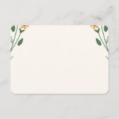 Wildflower Wedding Enclosure Card  エンクロージャーカード (裏面)