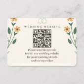 Wildflower Wedding Enclosure Card  エンクロージャーカード (正面)