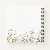 Wildflower Wedding Guest Book ノートブック (裏面)