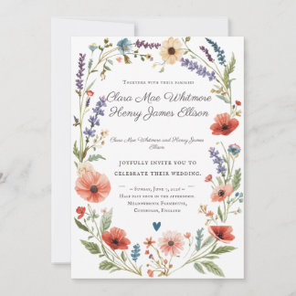 Wildflower Wedding Invitation | エレガントボタニカル 招待状