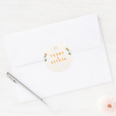Wildflower Wedding Invitation ラウンドシール (封筒)