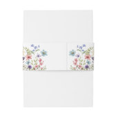 Wildflower  Wedding Invitation Belly Band 招待状ベリーバンド (裏面例)