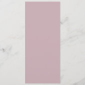 Wildflower Wedding Menu メニュー (裏面)