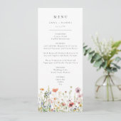 Wildflower Wedding Menu メニュー (スタンド正面)