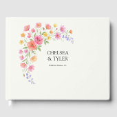 Wildflower Wedding Pretty Floral Signature ゲストブック (正面)