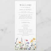 Wildflower Wedding Program プログラム (正面)